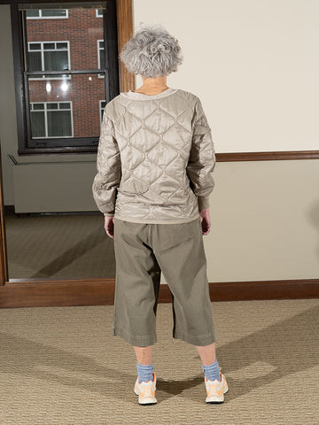 Lauren Manoogian Washed Crop Trouser, Fatigue - Stand Up Comedy