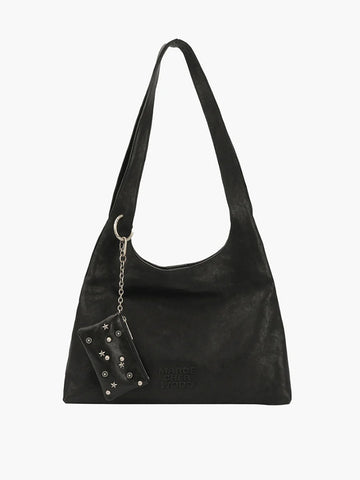 Marge Sherwood Halter Hobo, Black Washed Nappa