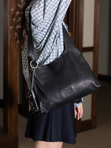 Marge Sherwood Halter Hobo, Black Washed Nappa - Stand Up Comedy