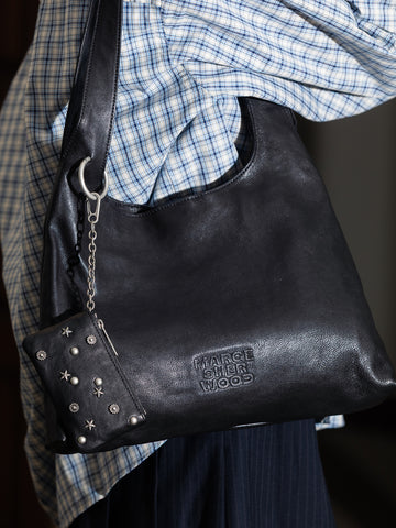 Marge Sherwood Halter Hobo, Black Washed Nappa - Stand Up Comedy