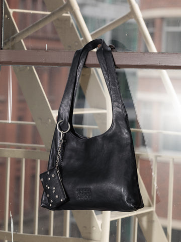 Marge Sherwood Halter Hobo, Black Washed Nappa - Stand Up Comedy