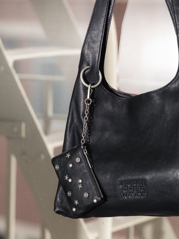 Marge Sherwood Halter Hobo, Black Washed Nappa - Stand Up Comedy