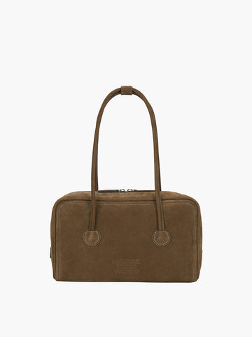 Marge Sherwood Soft Boston Bag, Chestnut Nubuck