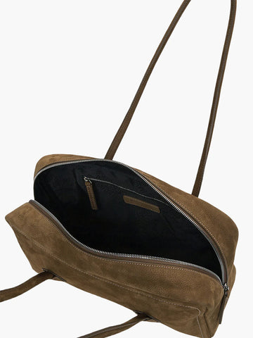 Marge Sherwood Soft Boston Bag, Chestnut Nubuck