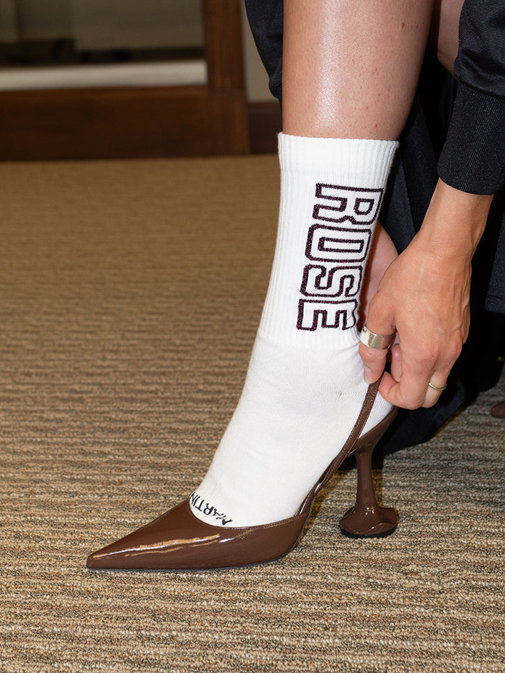 Martine Rose Fluffy Socks Multipack, Black/White | Stand Up Comedy