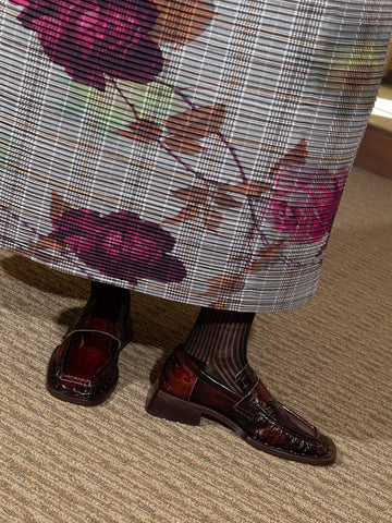 Airi Loafers, Brown Snake