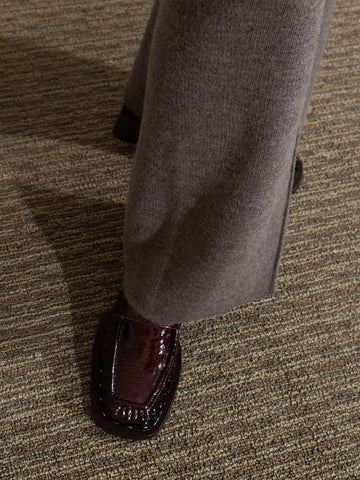 Airi Loafers, Brown Snake