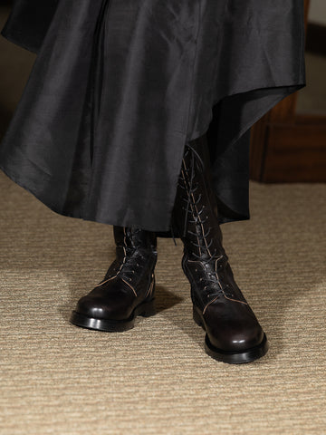 Mera Cord Lace Tall Boots, Black