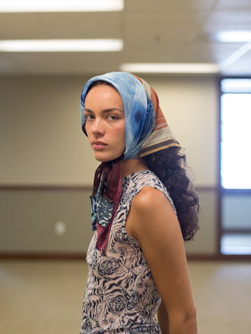 Paid Actor Patchwork Headscarf 2000, Lily