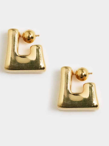 Panconesi Cubo Earrings, Gold - Stand Up Comedy