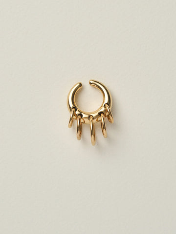 Panconesi Pierced Circle Ear Cuff, Gold