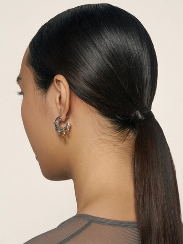 Panconesi Pierced Hoops, Mixed