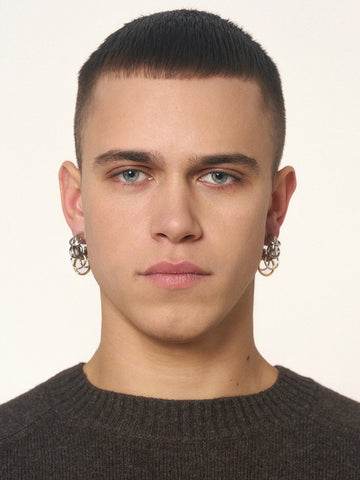 Panconesi Pierced Hoops, Mixed