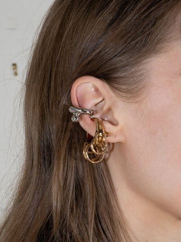 Panconesi Pierced Circle Ear Cuff, Gold