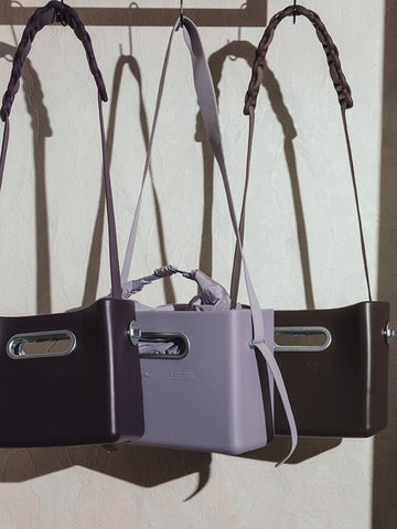 Parsel East West Tote, Small, Iris