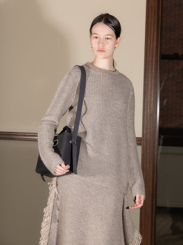 Parsel East West Tote, Small, Deep