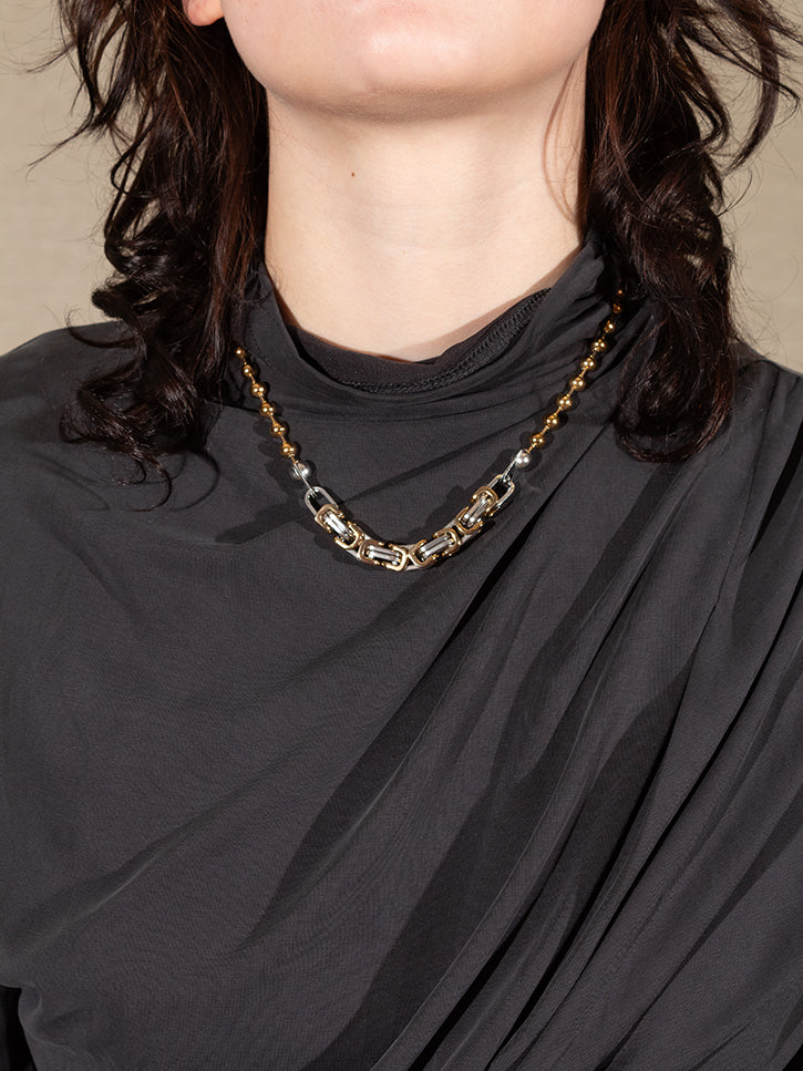 Perfume Studio Novio Necklace, Silver/Gold at Stand Up Comedy Perfume Studio Novio Necklace, Silver/Gold at Stand Up Comedy