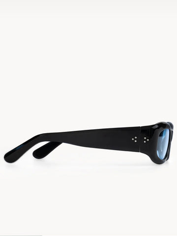 Port Tanger Saudade Sunglasses, Black/Blue - Stand Up Comedy