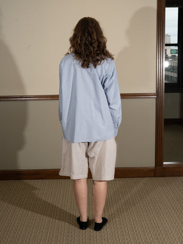 Baserange Claude Shirt, Blue Stripe - Stand Up Comedy