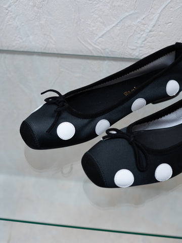 Hai x Reqins Harmony Ballerina, Black/White Polka Dot - Stand Up Comedy