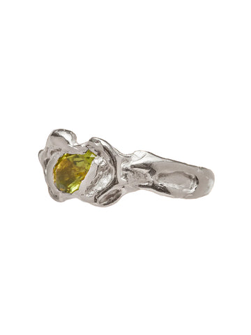 Simuero Ola Ring, Silver/Peridot