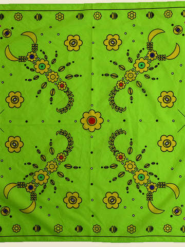 Studio 528 Scorpi-Yo! Cotton Bandana, Lime