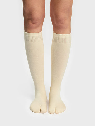 Tabi X-High Socks, Off White - Stand Up Comedy