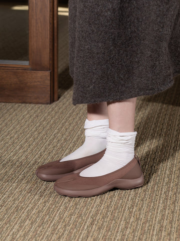 Tabi Footwear Ballerina, Chocolate