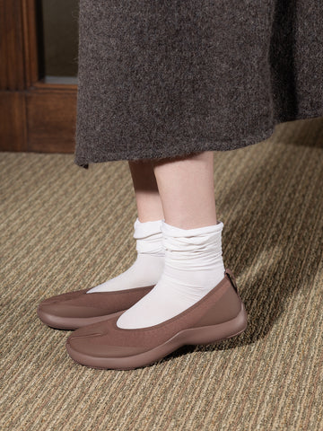 Tabi Footwear Ballerina, Chocolate