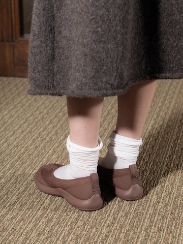 Tabi Footwear Ballerina, Chocolate