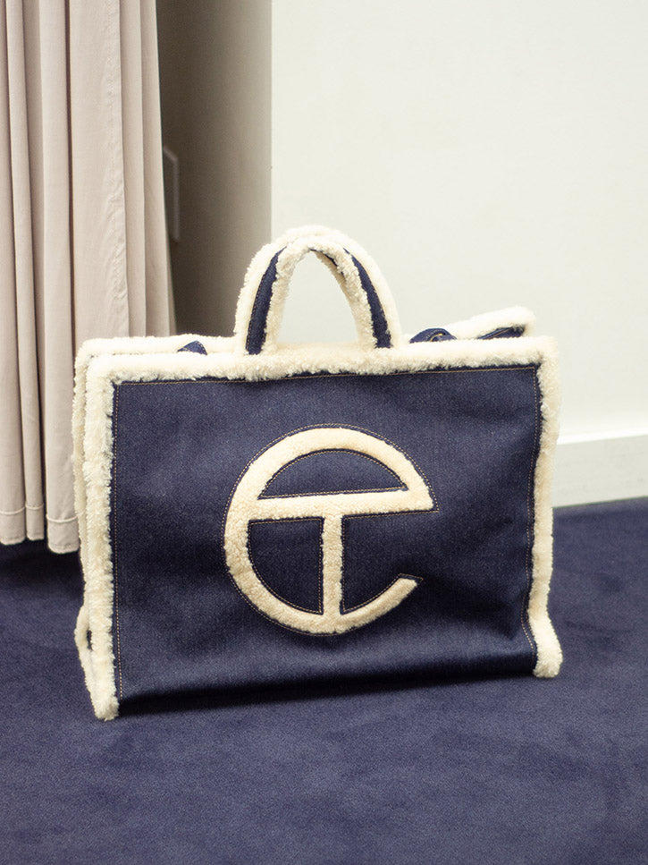 UGG x Telfar Large Shopper, Denim Stand Up Comedy