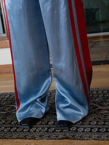 Tigra Tigra Boxing Pant, Powder Blue/Red
