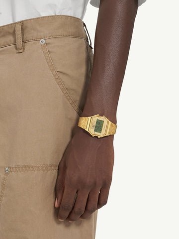 Timex x MM6 Maison Margiela T80 Steel Watch/Bracelet Set, Gold