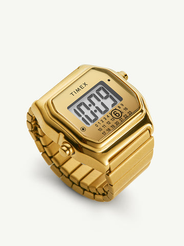 Timex x MM6 Maison Margiela T80 Ring Watch, Gold