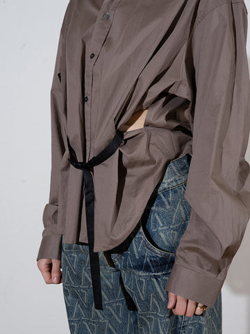 Vaquera Belted Button Down