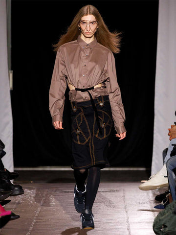 Vaquera Belted Button Down