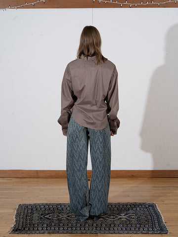 Vaquera Belted Button Down