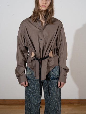Vaquera Belted Button Down