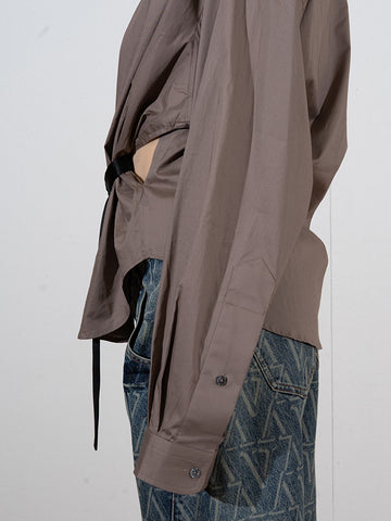 Vaquera Belted Button Down
