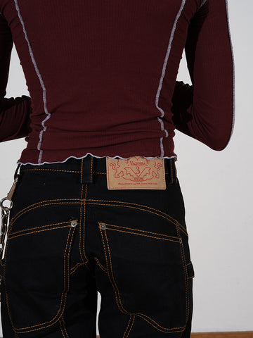 Vaquera Daddy Jeans, Black Wash