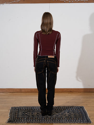 Vaquera Daddy Jeans, Black Wash