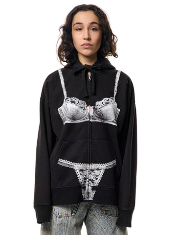 Vaquera Trompe L'Oeil Zip Hoodie - Stand Up Comedy