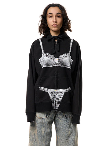 Vaquera Trompe L'Oeil Zip Hoodie - Stand Up Comedy