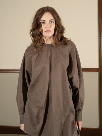 Lauren Manoogian Pebbled Tunic, Bark - Stand Up Comedy