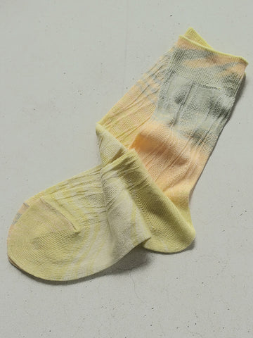 Atelier Delphine Leaf Kasuri Socks, Mirage - Stand Up Comedy