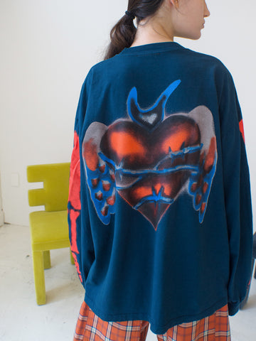 Come Tees Amulet Long Sleeve, Pond Blue