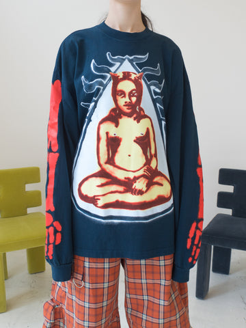 Come Tees Amulet Long Sleeve, Pond Blue