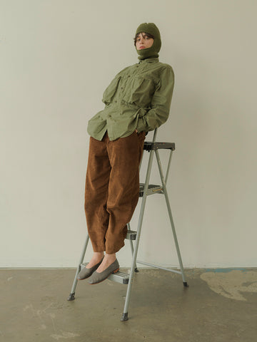 Kapital Broad Cloth Anorak Shirt, Khaki - Stand Up Comedy