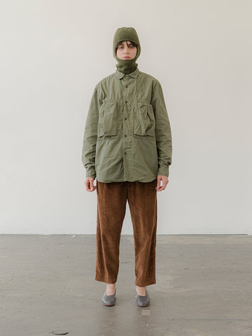 Kapital Broad Cloth Anorak Shirt, Khaki - Stand Up Comedy