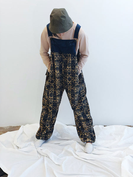 Kapital Damask Stripe Fleece Overall at Stand Up Comedy